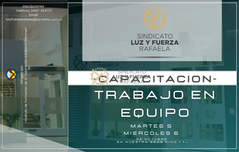 Inscripciones Teléfono 3492-424727 Email luzyfuerzarafaela@arnetbiz.com.ar